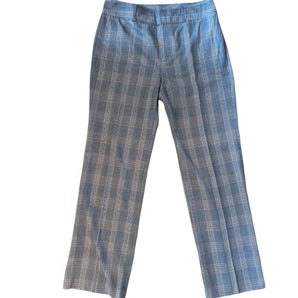 Catherine Stewart grey plaid trouser pants size 10 - Picture 1 of 7
